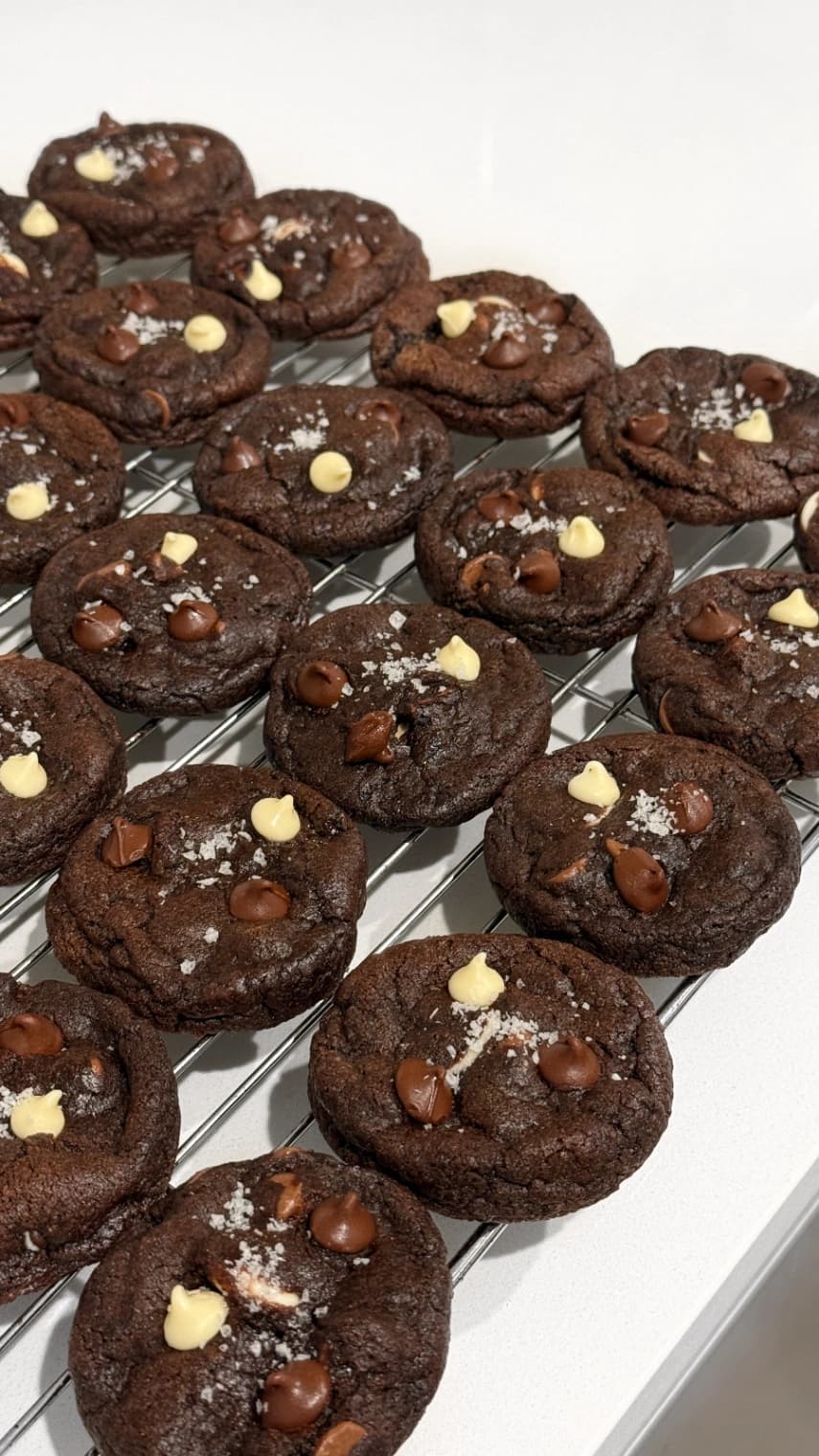 Triple Chocolate Cookies from vvbakes